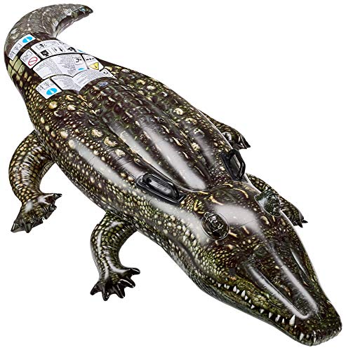 Intex Aufblasbares Tier, fotorealistisch, 2 Griffe Krokodil - bunt von Intex