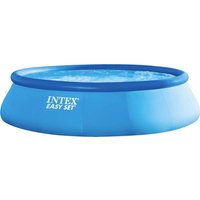 Intex Easy Set Pool Easy Pool (Aufblasring) 5621 l (Ø x H) 366 cm x 76 cm inkl. Filterpumpe, inkl. Leiter von Intex