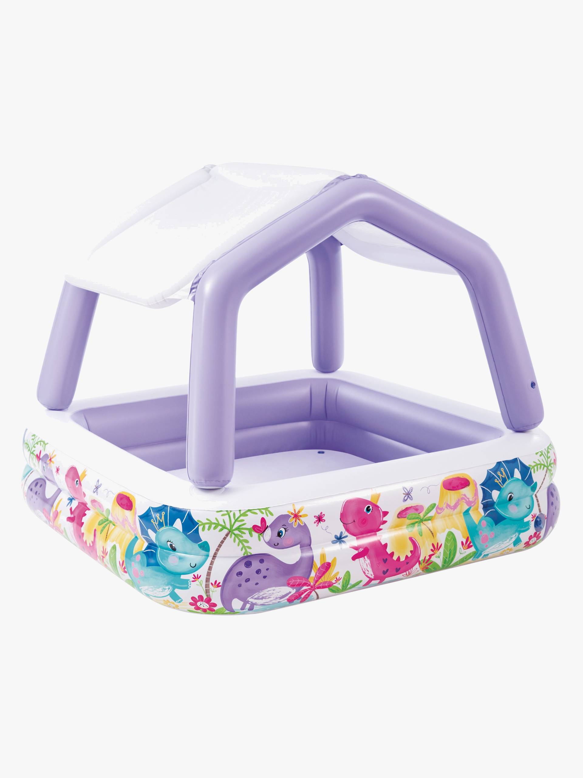 Intex Planschbecken mit Sonnenschutz, Lila, Kinderpool von Intex