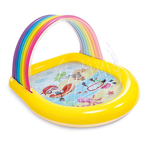 Intex Rainbow Arch Spray Pool, aufblasbarer Kinderpool, für Kinder ab 2 Jahren, Mehrfarbig von Intex