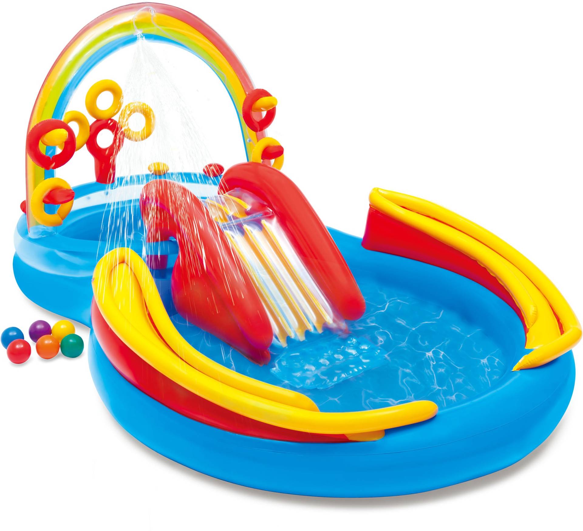 Intex Rainbow Ring Wasser-Spielplatz, Kinderpool Intex Rainbow Ring Wasser-Spielplatz, Kinderpool von Intex