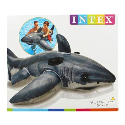 Intex – weißer Hai, aufblasbar, 173 x 107 cm von Intex