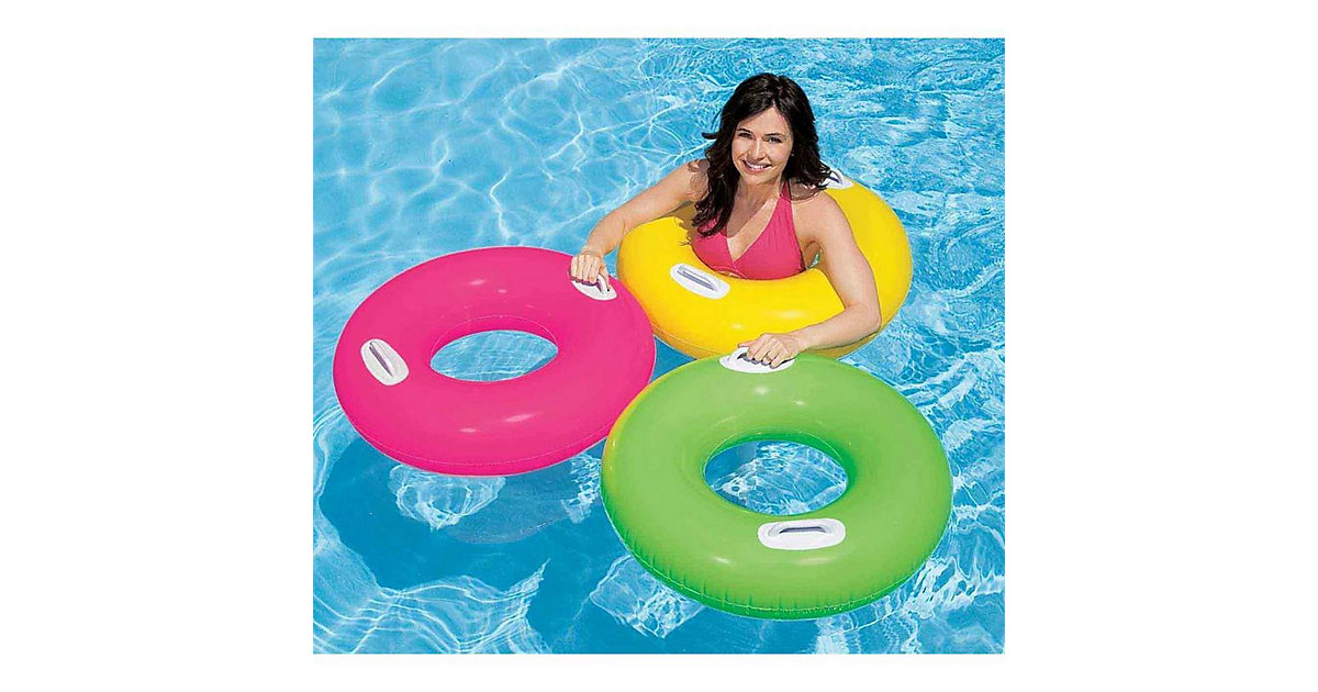 Schwimmring Hi-Gloss Tube mit Griffen mehrfarbig Schwimmring Hi-Gloss Tube mit Griffen mehrfarbig von Intex