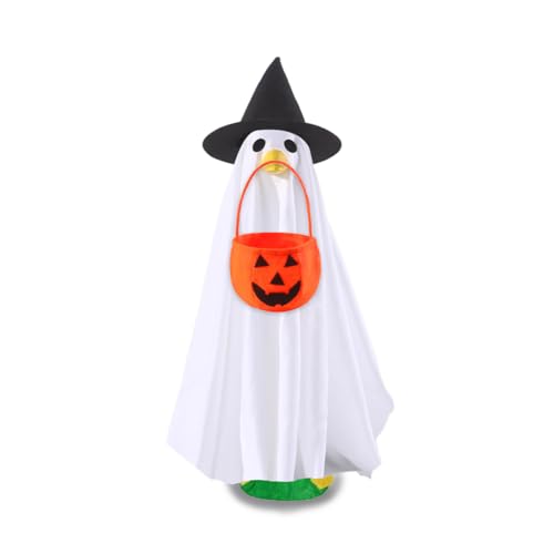 Introti Halloween Goose Outfit Ghost Veranda Gans Outfits Lawn Goose Costume for 58.4 cm Veranda Goose Duck Decorations von Introti