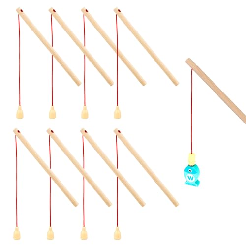 Invasye 8 Stücke Hölzerne Magnetische Angelrute, Angelrute Aus Holz, Magnetisches Fischereispiel, Magnetische Angeln Spiele Pool Aktivität Zubehör, für Jungen Mädchen Kleinkinder Pool Kindergarten Invasye 8 Stücke Hölzerne Magnetische Angelrute, Angelrute Aus Holz, Magnetisches Fischereispiel, Magnetische Angeln Spiele Pool Aktivität Zubehör, für Jungen Mädchen Kleinkinder Pool Kindergarten von Invasye