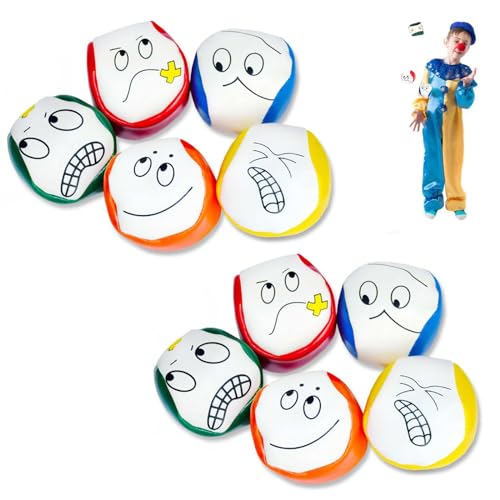 Invasye Jonglierbälle für Anfänger, 10 Stück Jonglierball Set, Kreative Lustige Pädagogische Jonglierbälle zum Ballspielen, Juggling Balls Jonglieren für Kinder & Erwachsene, Langlebig & Weich Invasye Jonglierbälle für Anfänger, 10 Stück Jonglierball Set, Kreative Lustige Pädagogische Jonglierbälle zum Ballspielen, Juggling Balls Jonglieren für Kinder & Erwachsene, Langlebig & Weich von Invasye