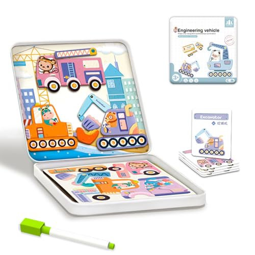 Magnetspiel Magnetische Puzzle für Kleinkinder, Magnetische Puzzle Spielbox, Cartoon Tiere Magnetische Puzzles Spielzeug, Tragbares Reisespielzeug für Kinder ab 3 Jahre und MäDchen Magnetspiel Magnetische Puzzle für Kleinkinder, Magnetische Puzzle Spielbox, Cartoon Tiere Magnetische Puzzles Spielzeug, Tragbares Reisespielzeug für Kinder ab 3 Jahre und MäDchen von Invasye