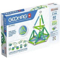 Invento 507035 - Geomag Classic Green Line Recycled 60 pcs, Magnetischer Baukasten, Magnetspielzeuge von Invento Products & Services GmbH