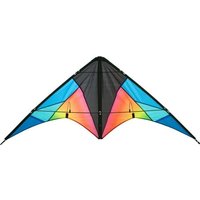 HQ 11234615 - Quickstep II Chroma Lenkdrachen Zweileiner, ab 10 Jahren, 60x135cm, inkl. 20kp Polyesterschnur 2x20m auf Winder, 2-5 Beaufort von Invento