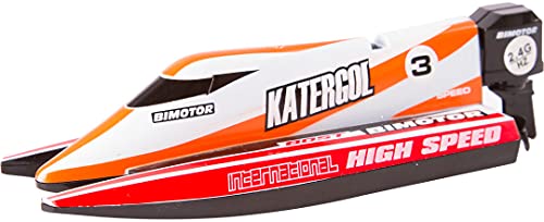 Invento just play 500804 RC: Mini Race Boot, 2.4 GHz, Ferngesteuertes, rot, bunt von Invento