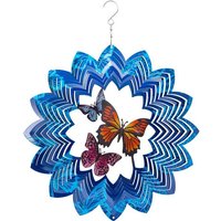 Kinetic Art: Metal Hanging Wind Spinner: 3D Butterflies Kinetic Art: Metal Hanging Wind Spinner: 3D Butterflies von Invento