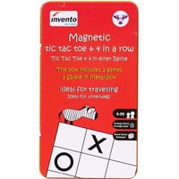 Magnetspiel Tic Tac Toe & 4 in einer Reihe Metalldose von Invento