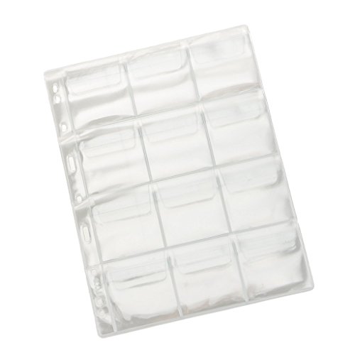 Inzopo 10 x transparente 12 Taschen Leuchtturm-Münzkapselhalter Albumseiten Inzopo 10 x transparente 12 Taschen Leuchtturm-Münzkapselhalter Albumseiten von Inzopo