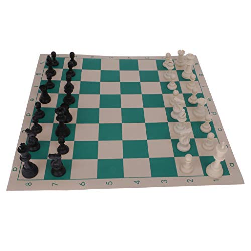Inzopo Tragbares Reise-Schach-Set, aufrollbare Matte in röhrenförmiger Box, Schultergurt, mehrfarbig, L Inzopo Tragbares Reise-Schach-Set, aufrollbare Matte in röhrenförmiger Box, Schultergurt, mehrfarbig, L von Inzopo