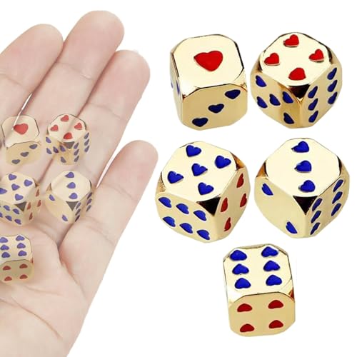 Buntes rechtes Center Dice Game, Vielseitiges Giant Dice, kompaktes Dice-Set, runde Ecken-Dice Bag 1,1 x 0,51 cm für Board Games, Trinken, Entertainment Color Green Bronze Gold Buntes rechtes Center Dice Game, Vielseitiges Giant Dice, kompaktes Dice-Set, runde Ecken-Dice Bag 1,1 x 0,51 cm für Board Games, Trinken, Entertainment Color Green Bronze Gold von Iouyjiu