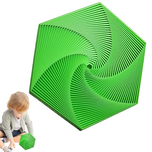 Fidget Hexagon, 3D Geometric Fidgets Toy, Stress Relief Toys, Hexagon Fidget Coasters for Adults with Sensory Needs, Entspannung, 5,71 x 5,71 Zoll Fidget Hexagon, 3D Geometric Fidgets Toy, Stress Relief Toys, Hexagon Fidget Coasters for Adults with Sensory Needs, Entspannung, 5,71 x 5,71 Zoll von Iouyjiu
