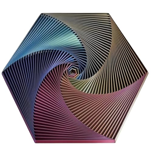 Fidget Hexagon, 3D Geometric Fidgets Toy, Stress Relief Toys, Hexagon Fidget Coasters for Adults with Sensory Needs, Entspannung, 5,71 x 5,71 Zoll Fidget Hexagon, 3D Geometric Fidgets Toy, Stress Relief Toys, Hexagon Fidget Coasters for Adults with Sensory Needs, Entspannung, 5,71 x 5,71 Zoll von Iouyjiu