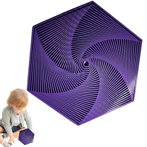 Fidget Hexagon, 3D Geometric Fidgets Toy, Stress Relief Toys, Hexagon Fidget Coasters for Adults with Sensory Needs, Entspannung, 5,71 x 5,71 Zoll Fidget Hexagon, 3D Geometric Fidgets Toy, Stress Relief Toys, Hexagon Fidget Coasters for Adults with Sensory Needs, Entspannung, 5,71 x 5,71 Zoll von Iouyjiu