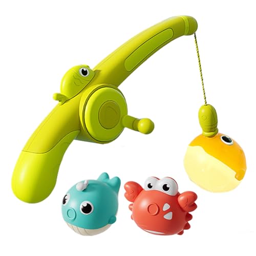 Fishing Bath Toy, Magnetisches Fishing-Spielset, schwimmendes Wasserspielzeug, sicheres ungiftiges Acryl-Build, helle Farben mit Rods und Fish, versiegeltes Design, 17,2 x 3,35 x 9,84 cm Fishing Bath Toy, Magnetisches Fishing-Spielset, schwimmendes Wasserspielzeug, sicheres ungiftiges Acryl-Build, helle Farben mit Rods und Fish, versiegeltes Design, 17,2 x 3,35 x 9,84 cm von Iouyjiu