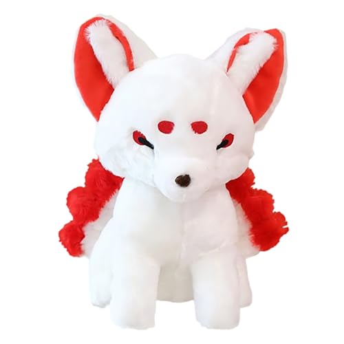 Fox Plush Toy, niedliches Nine-Tailed Cartoon Tierpuppe, weich, exquisit, stuffed Fox Plüsch, Ideal für bequeme Cuddling, Weihnachten, Valentinstag, Easter, Birthday Presents Kids Erwachsene, 38 cm von Iouyjiu