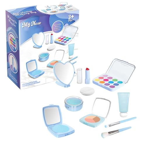 Girls Pretend Makeup Sets, Plays Pretend Cosmetic Sets, Fake Makeup for Girls, Role Plays Makeup Toys with Safe and Materials, 6.1 x 5.51 x 2.36 inches for Creative and Fun (1 Set) von Iouyjiu