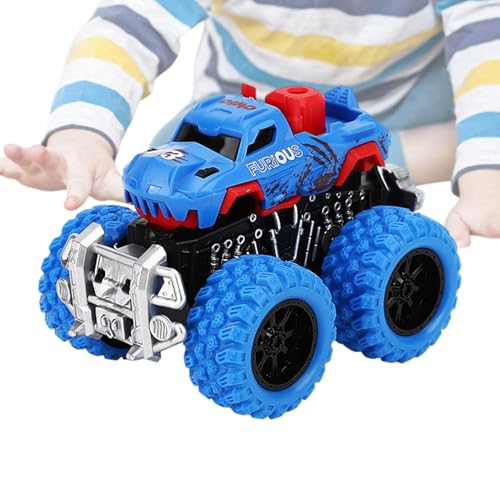 Inertia Toy Car, Racing Pull Back, Sturdy and Portable Design, Trucks Vehicle Toy with with Rounded Edges and Non Toxic Materials for Kids, 4.72x3.54x3.54 Inches von Iouyjiu