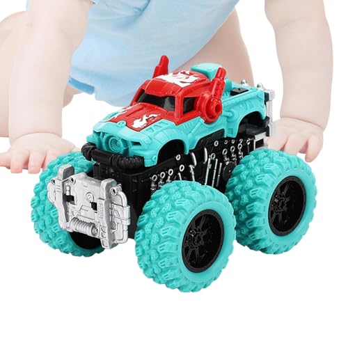 Inertia Toy Car, Racing Pull Back, Sturdy and Portable Design, Trucks Vehicle Toy with with Rounded Edges and Non Toxic Materials for Kids, 4.72x3.54x3.54 Inches von Iouyjiu