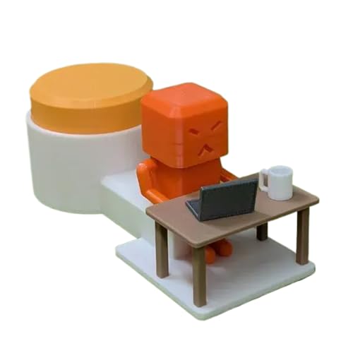 Iouyjiu 3D Printing Toy, Desk Sculpture, Offices Sensory Game Decor, Stress Reliefs Handheld Design, Durabled Material Ideal for Home, School, Work, 4.72 Inches von Iouyjiu