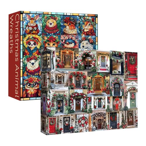 Iouyjiu Animal Jigsaw, Christmas Brain Puzzle, Holiday Puzzle Decor, Festive Design Challenging Gameplay, Perfect for Family Activity, 59,6 x 50,62 cm Iouyjiu Animal Jigsaw, Christmas Brain Puzzle, Holiday Puzzle Decor, Festive Design Challenging Gameplay, Perfect for Family Activity, 59,6 x 50,62 cm von Iouyjiu
