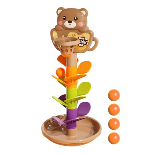 Iouyjiu Ball Drop Toy, Stacking Track Ramp, Basketball Learning Game, Educational Activity Playset Motor Skills Toy Perfect for Indoor Preschool Fun, 31,99 cm von Iouyjiu