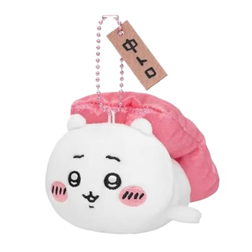 Iouyjiu Cartoon Keyholder Plüsch, Sushi Figur, niedlicher Character Plüsch, weiches Material, leichtes Design, 4,72 Zoll, perfekt für , Mädchen und Kinder von Iouyjiu