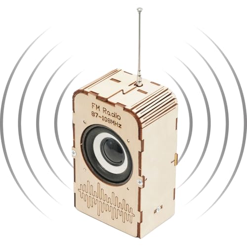 Iouyjiu FM-Radio-Set – Elektronisches Projekt-Set aus Holz | Wissenschaftliche Lernspiele für Geburtstage, Ostern, Weihnachten, Jugendliche von Iouyjiu