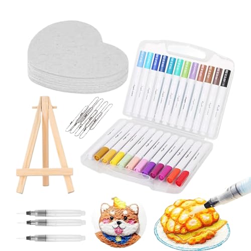 Iouyjiu Foam Texture Painting Kit, Kids 3D Drawing Paper Craft Set, Creative Foam Art Supplies with Brushes and Colors, Activity Kit for Girls Boys Toddler Children Art Projects, 215g Wood Iouyjiu Foam Texture Painting Kit, Kids 3D Drawing Paper Craft Set, Creative Foam Art Supplies with Brushes and Colors, Activity Kit for Girls Boys Toddler Children Art Projects, 215g Wood von Iouyjiu