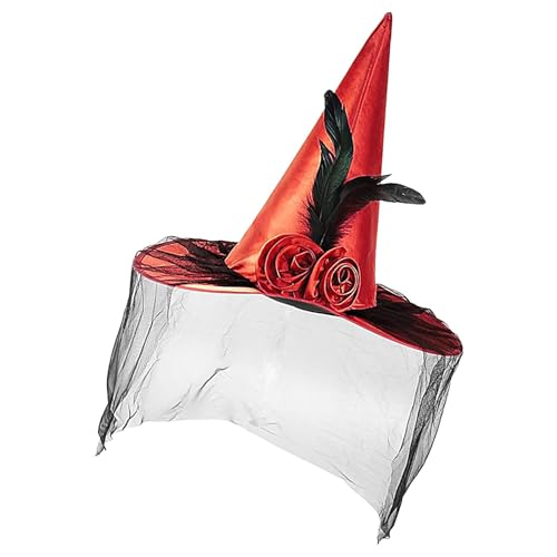 Iouyjiu Halloween Witch Hat | Stylish Witch Hat | Halloween Kostüm Accessoires | Dekoratives Witch Hat | Classic Witch Kostüm | Festliche Witch Attraction | Spooky Kostüm Accessoires von Iouyjiu