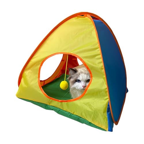 Iouyjiu Haustierzelt, faltbar, tragbar, für kleine Tiere, bunte Reisekisten und Spielen, leichter, interaktiver Haustierbereich für Garten, Lawn, Balkon, Wohnzimmer, Indoor, Outdoor von Iouyjiu
