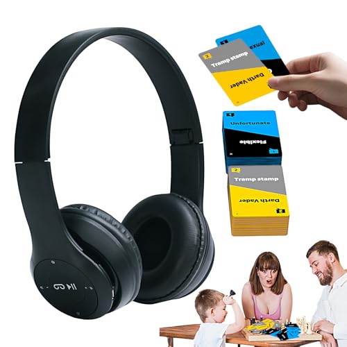 Iouyjiu Lip Reading Party Game with Headphones, Interactive Guessing Challenge for Adults, Fun Travel Entertainment for Home, Holiday Group Activity for Men and Women, 6.5x6.77x2.56 Inches von Iouyjiu