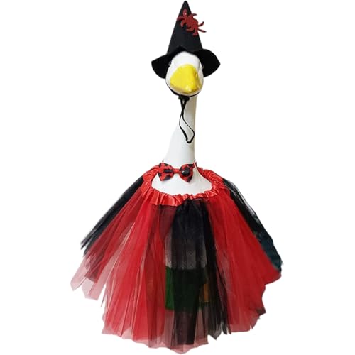 Iouyjiu Porch Geese Halloween Outfits, Animal Costume Set, Includes Hat and Skirt Accessories, Weatherproof Fabric, Funny GOOSES Decor for Yard Theme Display Holiday Party Outdoor Use von Iouyjiu