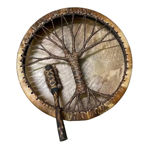 Iouyjiu Shamanic Drum, Handtrommelinstrument, authentischer natürlicher Klang, Kunsthandwerk, Percussion-Instrumental für professionelle Anfänger, Ritual Healing Use 24 x 3,8 x 9,84 x 3,15 cm Iouyjiu Shamanic Drum, Handtrommelinstrument, authentischer natürlicher Klang, Kunsthandwerk, Percussion-Instrumental für professionelle Anfänger, Ritual Healing Use 24 x 3,8 x 9,84 x 3,15 cm von Iouyjiu