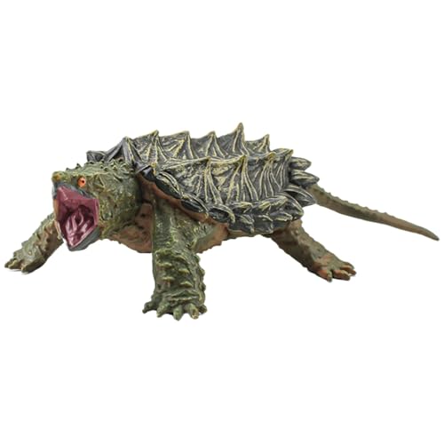 Iouyjiu Snapping Turtle Figur, realistisches Reptilienmodell, handgepflegtes Sammlerstück, Turtle Skulptur für Heimdekoration, Bildungsdisplay, 15 x 4,4 cm, Braungrau Iouyjiu Snapping Turtle Figur, realistisches Reptilienmodell, handgepflegtes Sammlerstück, Turtle Skulptur für Heimdekoration, Bildungsdisplay, 15 x 4,4 cm, Braungrau von Iouyjiu