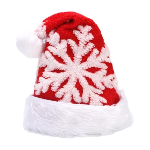 Iouyjiu Uni Santa Hat, Holiday Santa Hat, Snowflake Santa Hat, Plush Snowflake Christmas Santa Hut für Erwachsene, Männer und Frauen aller Altersgruppen Iouyjiu Uni Santa Hat, Holiday Santa Hat, Snowflake Santa Hat, Plush Snowflake Christmas Santa Hut für Erwachsene, Männer und Frauen aller Altersgruppen von Iouyjiu