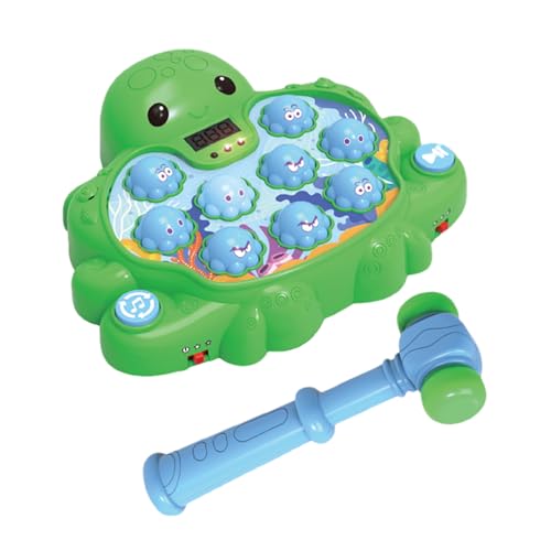 Iouyjiu Whack Mole Toy, Tier Hammer Game, Octopus Shape Playset, Enhances Hand Eye Koordination, Interactive Skill Builder Ideal für Kinder Travel Home School Play, 1 Stück von Iouyjiu