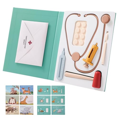 Kids Doctor Play Set, Educational Pretend Doctor Kit, Toddler Hospital Toy with Child Safe and Sturdy Materials for Classroom Or Playtime, 7.36 x 9.76 inches von Iouyjiu