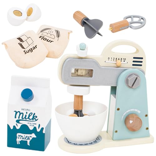 Kids Mixer, Pretend Play Mixer, Wooden Kitchen Appliance, Educational Cooking Toy Set, Fun Interactive Playset Features a Movable Whisk and Removable Bowl, for Toddler Boys Girls, 1 Set Kids Mixer, Pretend Play Mixer, Wooden Kitchen Appliance, Educational Cooking Toy Set, Fun Interactive Playset Features a Movable Whisk and Removable Bowl, for Toddler Boys Girls, 1 Set von Iouyjiu