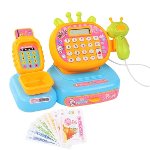 Kids Supermarket Register, Pretend Toy Cashier, Realistic Experience Toddler Register Set with Fun Interactive Sound and Light Effects for Children, 1 Set Kids Supermarket Register, Pretend Toy Cashier, Realistic Experience Toddler Register Set with Fun Interactive Sound and Light Effects for Children, 1 Set von Iouyjiu
