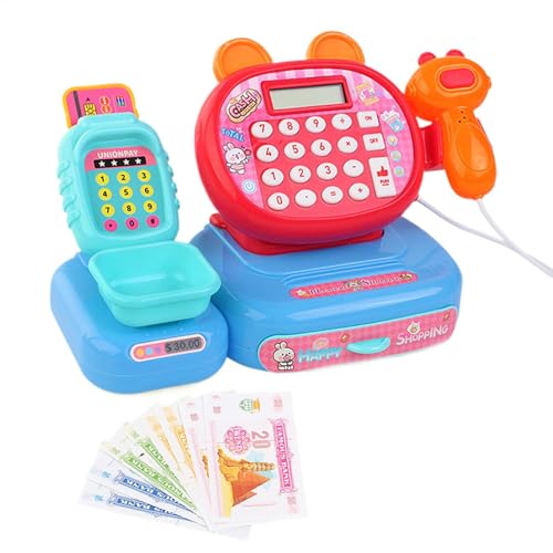 Kids Supermarket Register, Pretend Toy Cashier, Realistic Experience Toddler Register Set with Fun Interactive Sound and Light Effects for Children, 1 Set Kids Supermarket Register, Pretend Toy Cashier, Realistic Experience Toddler Register Set with Fun Interactive Sound and Light Effects for Children, 1 Set von Iouyjiu