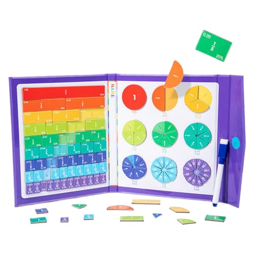 Lernspielzeug mit Puzzle, Mathe-Lernpuzzle, magnetisches und tragbares Design, School Math Tools mit Sturdy und Klassenzimmerfreundlich, 8,66 x 7,09 x 0,63 Zoll von Iouyjiu
