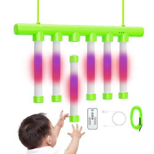 Light-Up Reflex Challenge Game | Adjustable Speed Falling Sticks Reaction Training | Hand-Eye Koordination Game mit Drop, Catch und Win | Interaktives Hand-Challenge Game für alle Altersgruppen von Iouyjiu