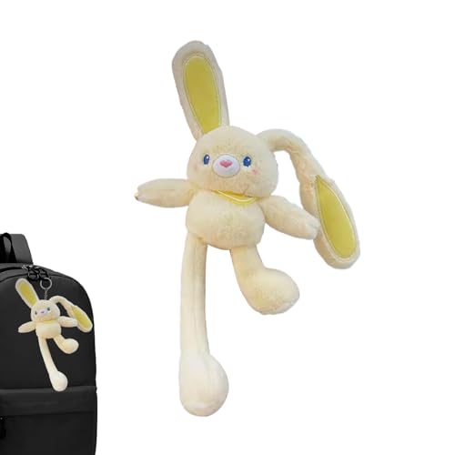 Rabbit Plush, Easter Bunny Pull-Up Toy, Soft Stuffed Animal with, Cute Easter Gift for Kids, Birthdays and Holiday Decorations, 11.81x3.94x2.36 Inches von Iouyjiu