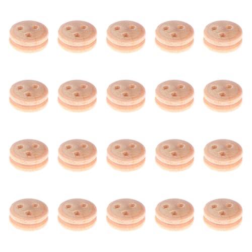 Ship Model Pulley, Wooden Sailing Boat, Wood Ships Building Kit, Reusable Portable Wheels with Sturdy Wooden Construction for Building Intricate Ship Models (20 Pieces) von Iouyjiu