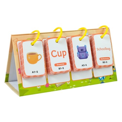 Sight Words Flash Cards Kindergarten, 96 Pieces Educational Word Builder Game, Sensory Learning Tool for Kids, Homeschool Teaching Supplies for Early Education, 1 Set von Iouyjiu